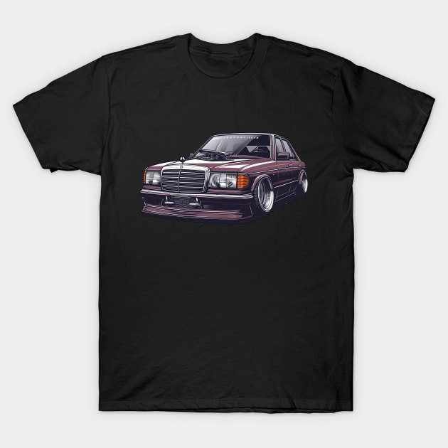 Mercedes E Class T-Shirt by TaevasDesign